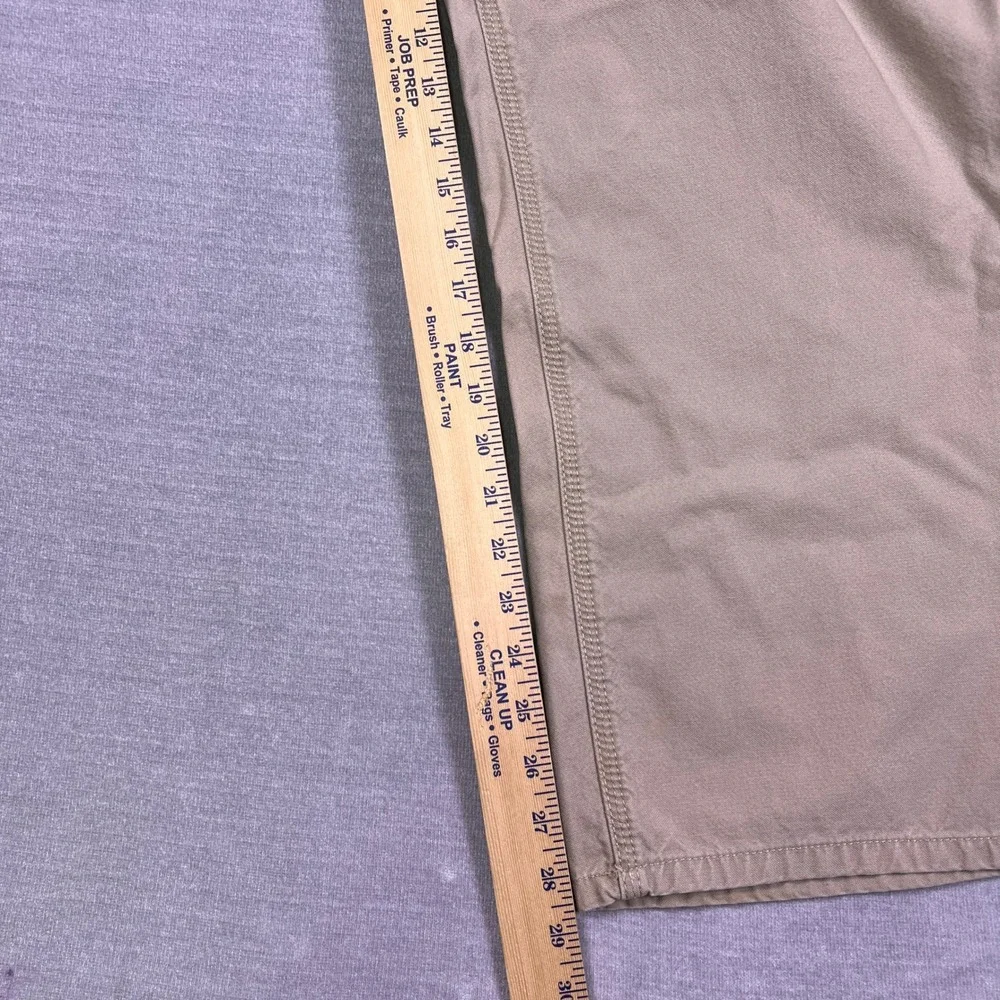 The North Face Straight Fit Mid Rise‎ Chino Pants Mens 40 Short Tan Cotton Nylon